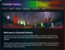 Tablet Screenshot of celestialvisions.com.au